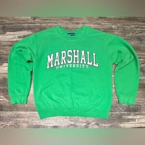 Marshall University Sweatshirt - MV Sport - Green Crewneck - Men’s Small - GUC